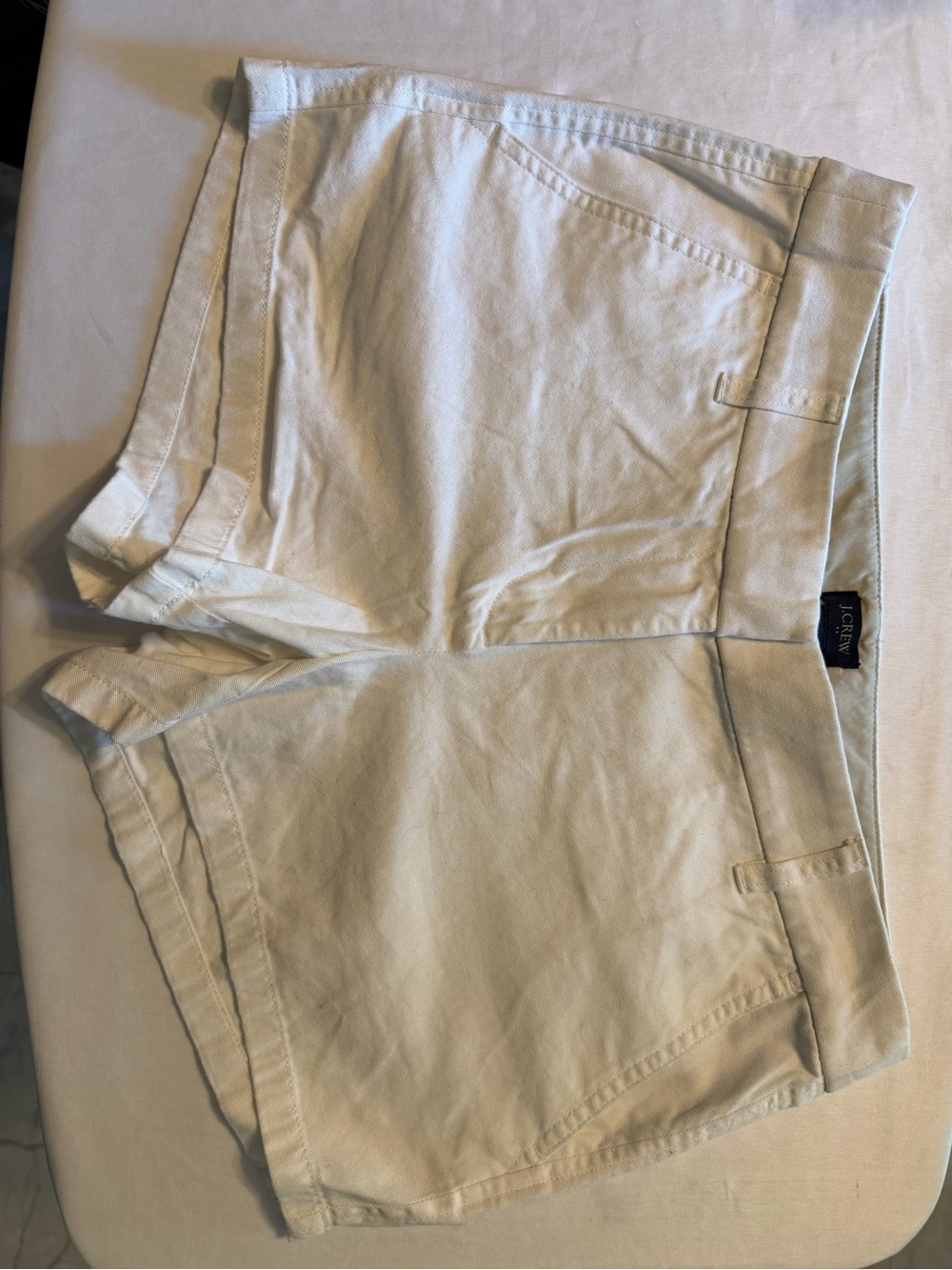 J. Crew Women’s Cream Cotton Jean Shorts